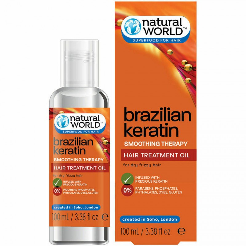 Natural World Brazilian Keratin Hair Treatment Oil