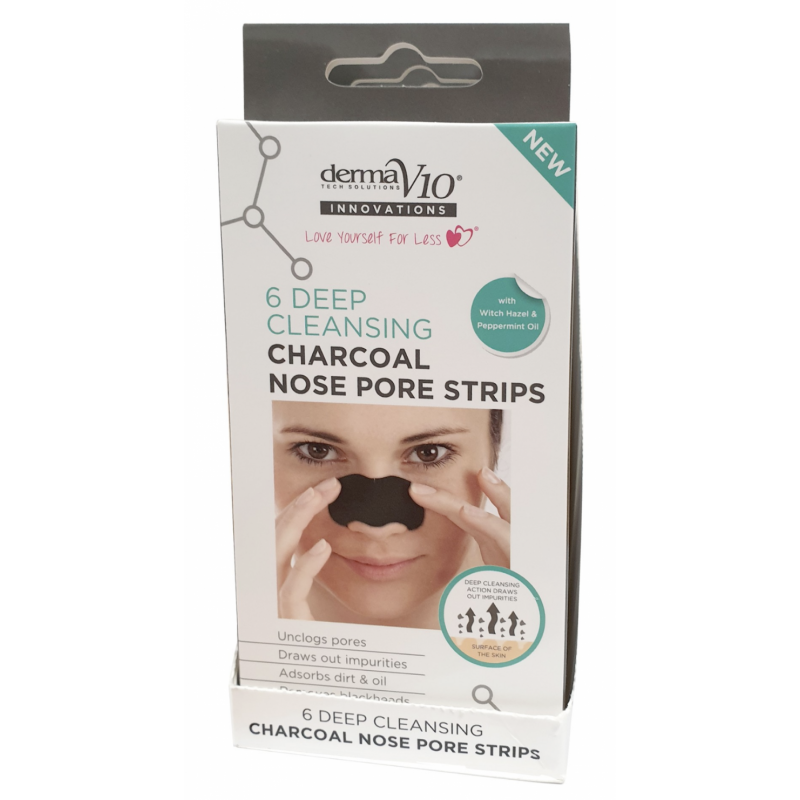 DermaV10 Deep Cleansing Charcoal Nose Strips