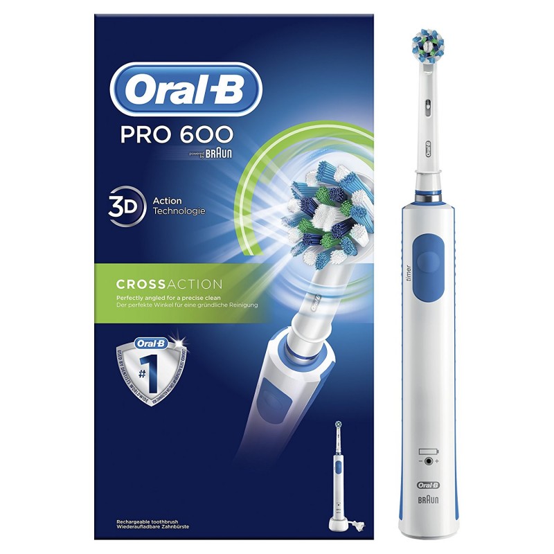 Oral-B Pro 600 Crossaction Elektrisk Tandborste
