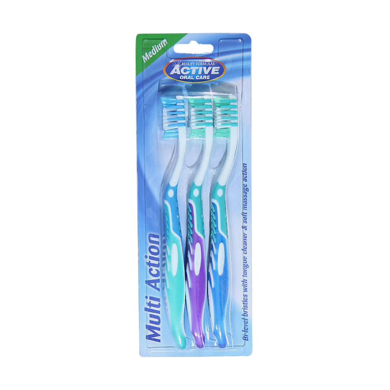 Active Oral Care Multi Action Toothbrushes Medium