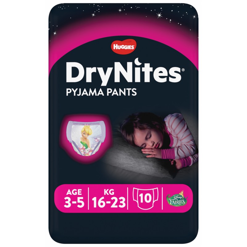 DryNites Girl Pyjama Pants 3-5 Years