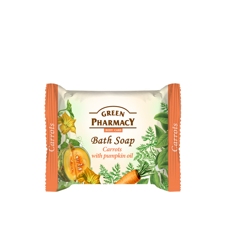 Green Pharmacy Carrots & Pumpkin Oil Soap