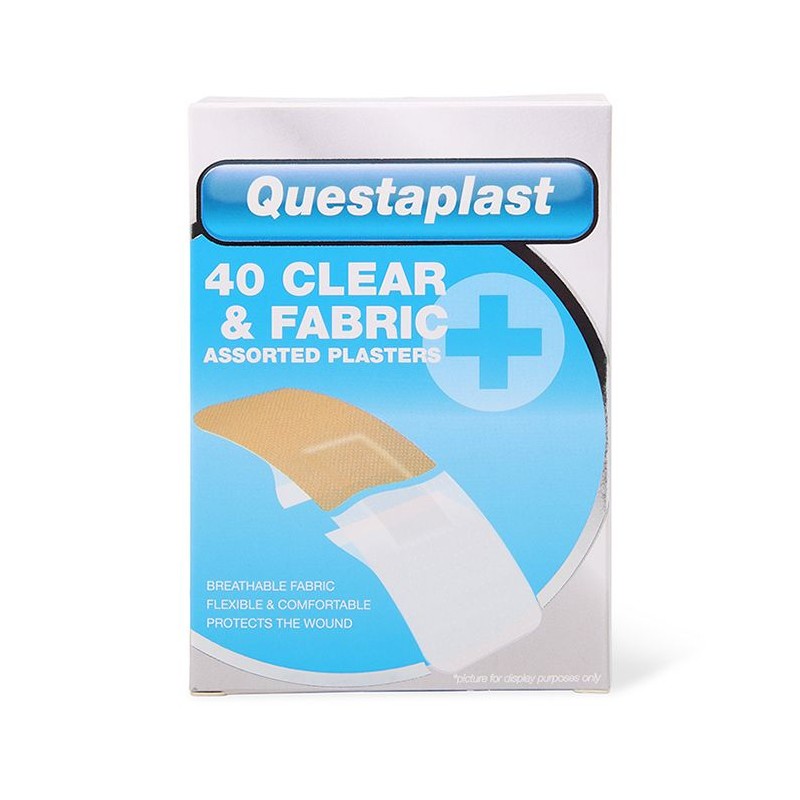 Questaplast Clear & Fabric Assorted Plasters