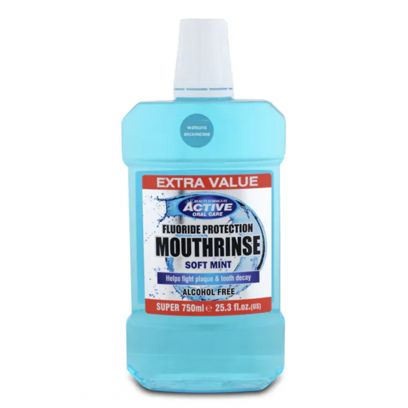 Active Oral Care Fluoride Protection Soft Mint Mouthwash