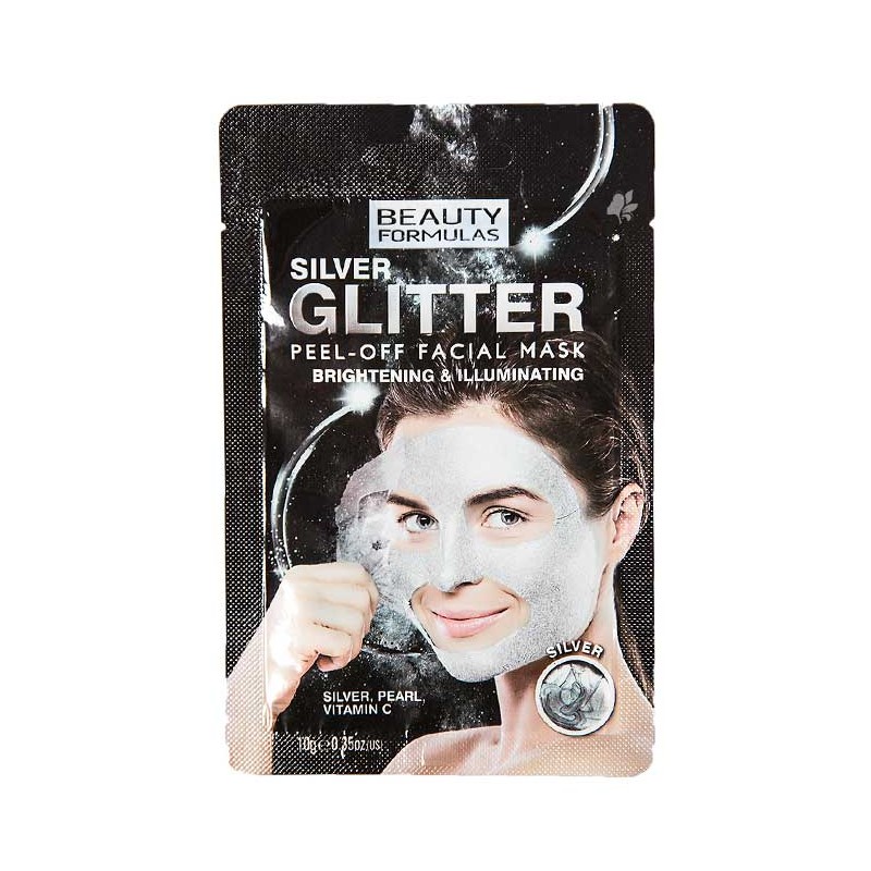 Beauty Formulas Silver Glitter Brightening Peel-Off Mask