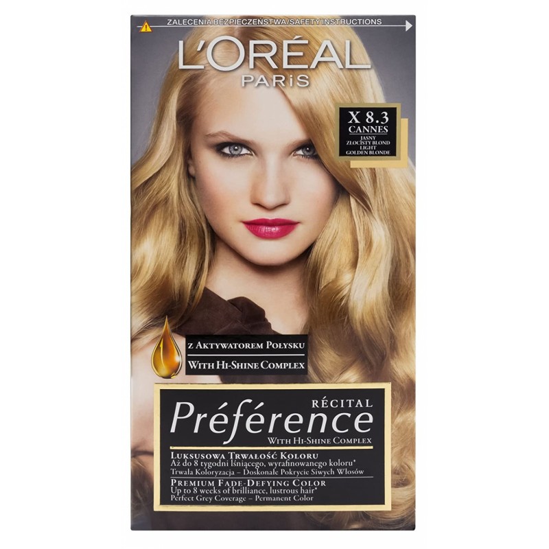 L'Oreal Preference 8.3 Light Golden Blonde