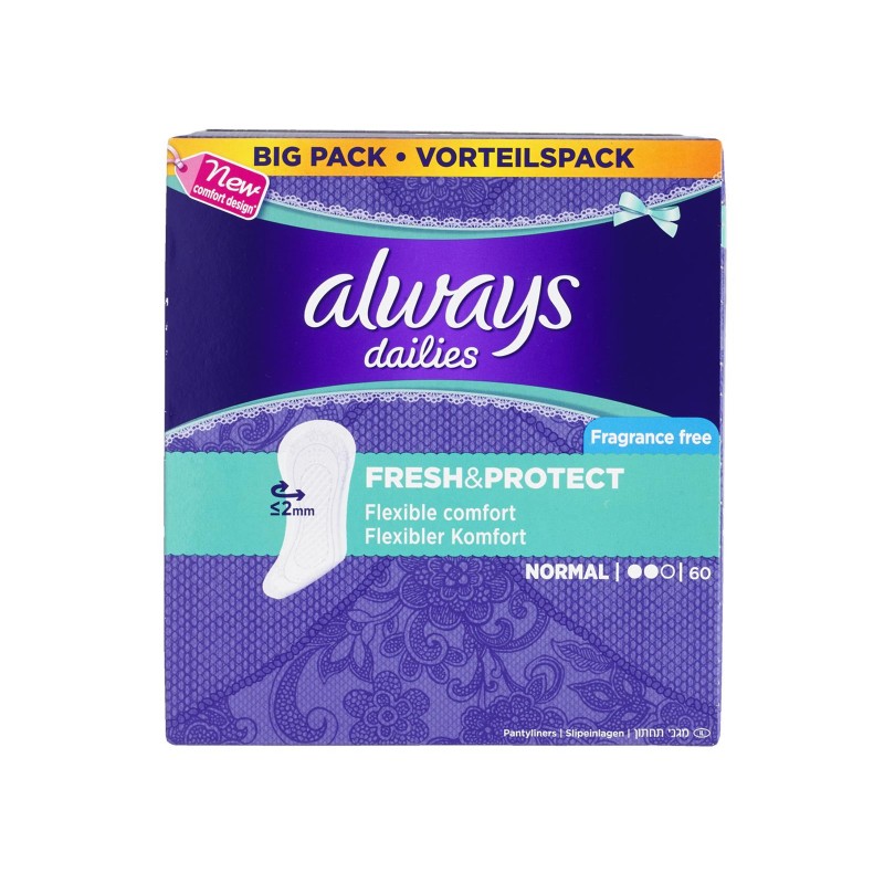 Always Dailies Fresh & Protect Pantyliners Normal