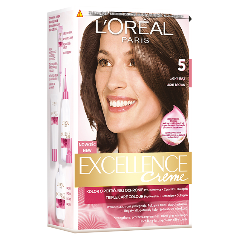 L'Oreal Excellence Creme Hair Color 5 Light Brown