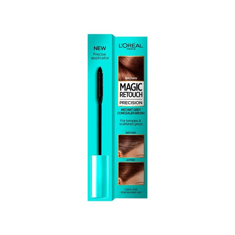 L'Oreal Magic Retouch Precision Brown Instant Grey Concealer Brush