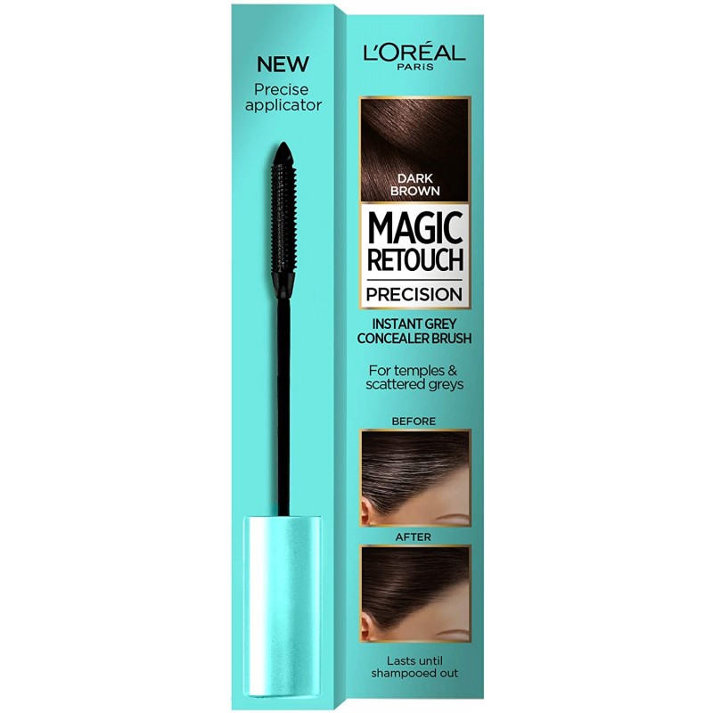 L'Oreal Magic Retouch Precision Dark Brown Instant Grey Concealer Brush
