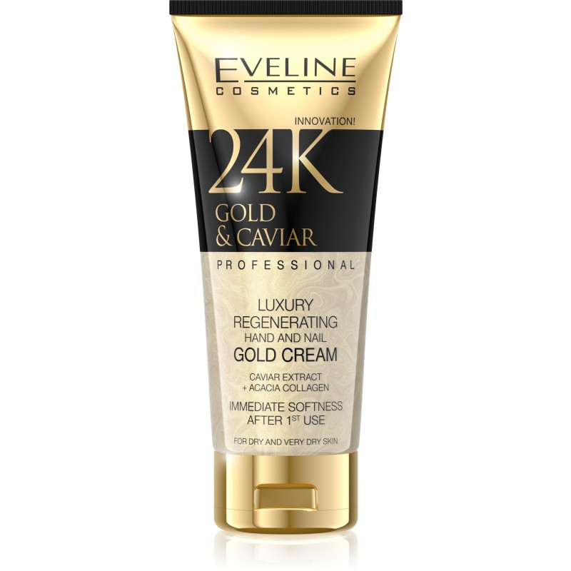 Eveline 24K Gold & Caviar Luxury Regenerating Hand & Nail Cream