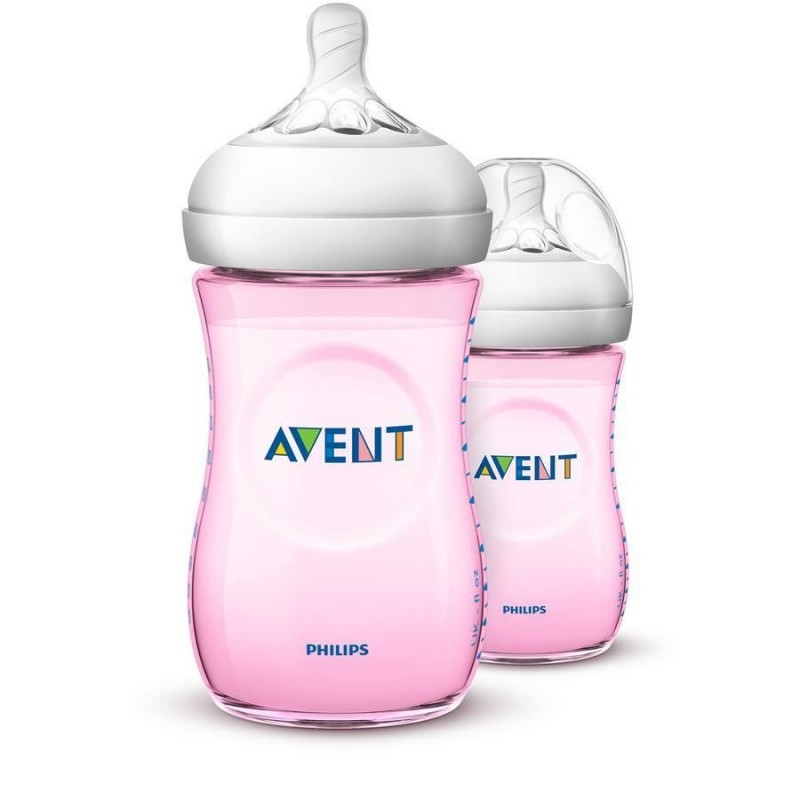 Philips Avent Natural Bottle 2.0 Pink Duo