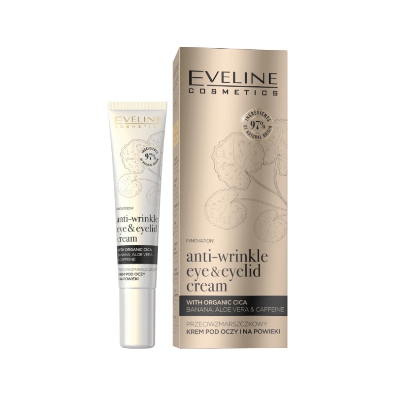 Eveline Organic Anti-Wrinkle Eye & Eyelid Cream With Organic Cica