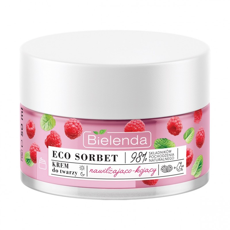 Bielenda Eco Sorbet Raspberry Face Cream Moisturizing And Soothing
