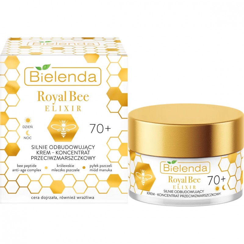 Bielenda Royal Bee Elixir Strongly Rebuilding Anti-Wrinkle Cream 70+
