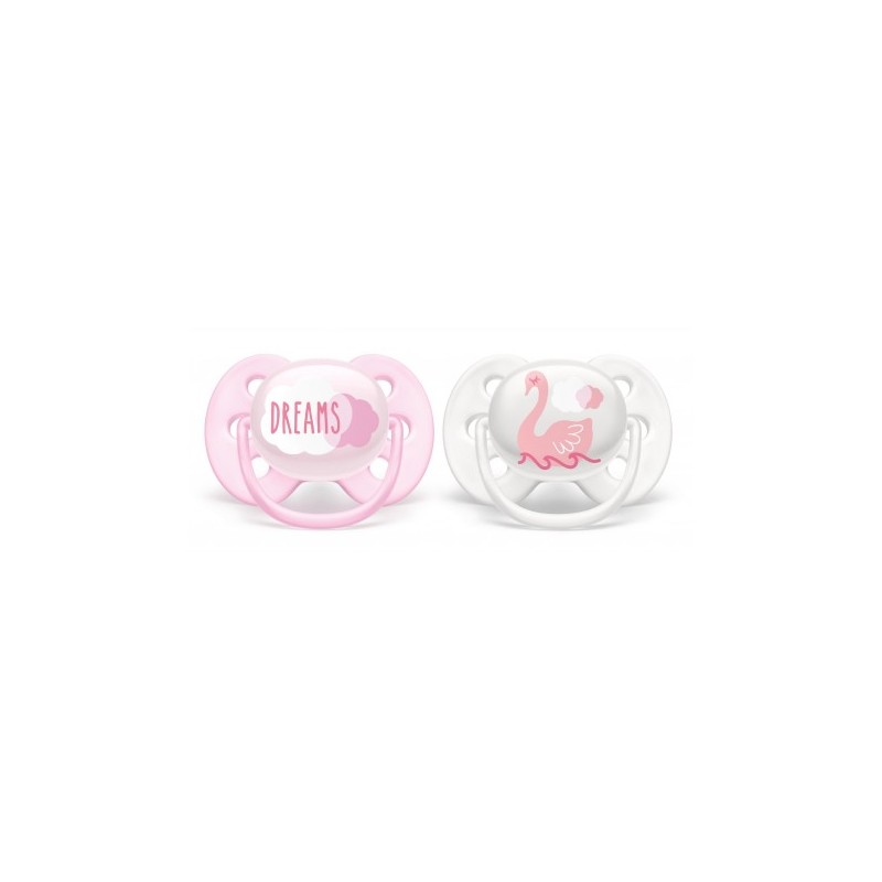Philips Avent Soother Ultra Soft Girls 0-6M