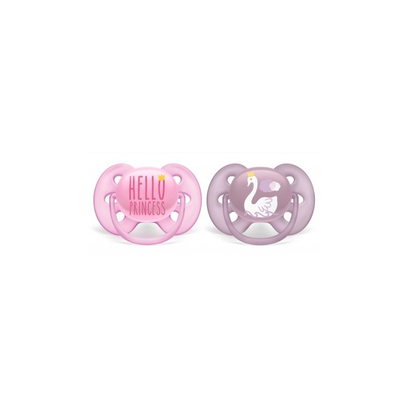 Philips Avent Soother Ultra Soft Girls 6-18M