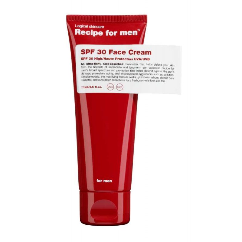 Recipe For Men SPF 30 Face Cream