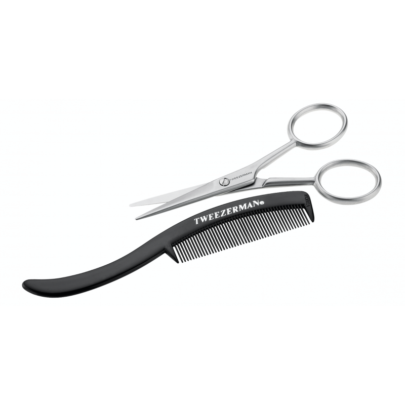 Tweezerman Moustache Scissor & Comb