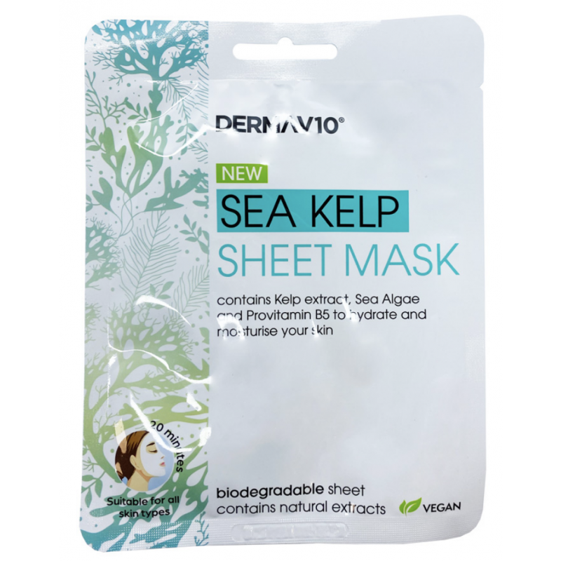 DermaV10 Sea Kelp Sheet Mask