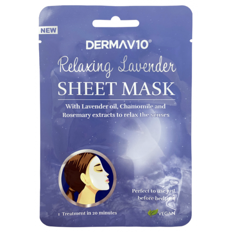 DermaV10 Lavender Sheet Mask