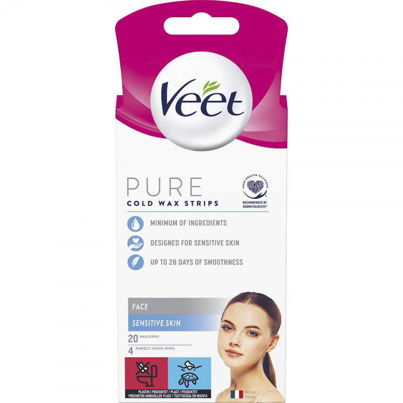 Veet Pure Cold Wax Strips Sensitive Skin