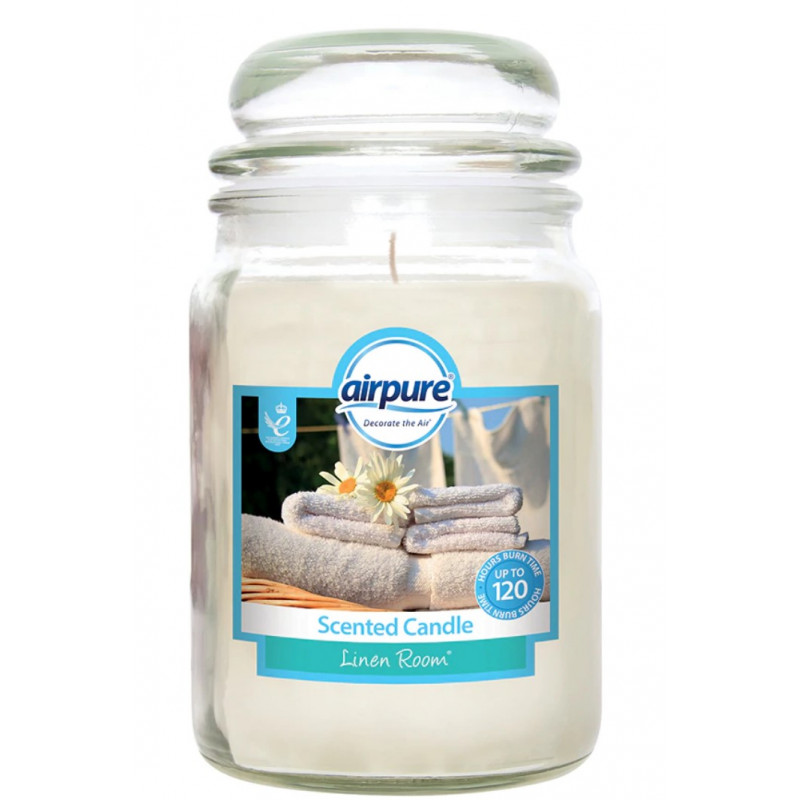 Airpure Linen Room Scented Jar Candle
