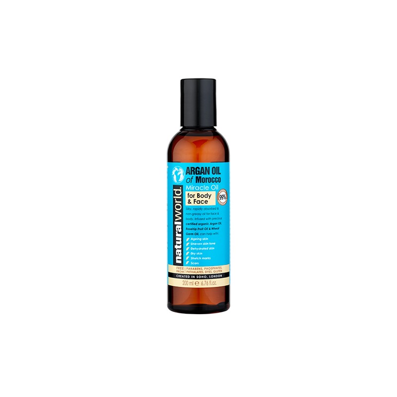 Natural World Moroccan Argan Oil Miracle Oil For Body & Face