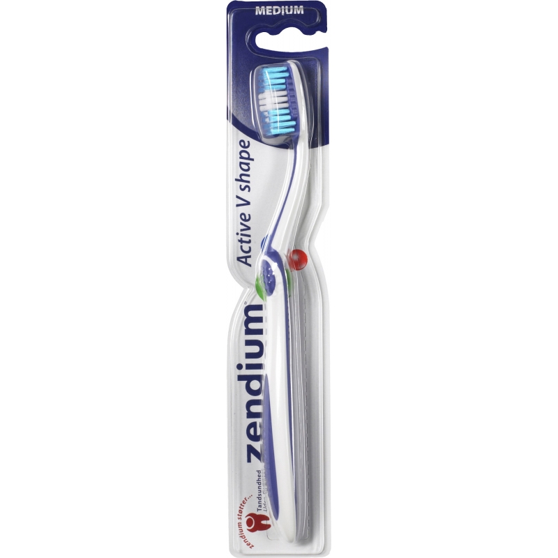 Zendium Active V Shape Medium Toothbrush