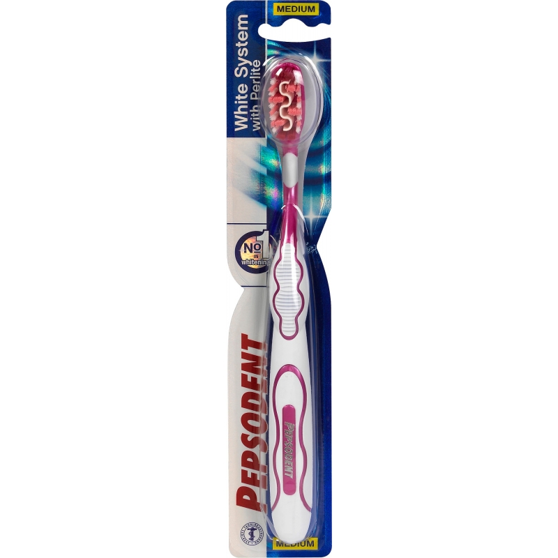 Pepsodent White System Medium Toothbrush