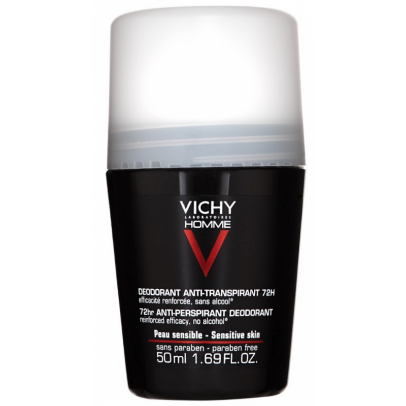 Vichy Homme Deo Roll On Sensitive Skin 72h