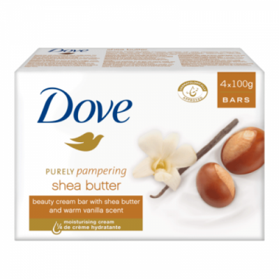 Dove Shea Butter Soap Bar 4 x 100 g