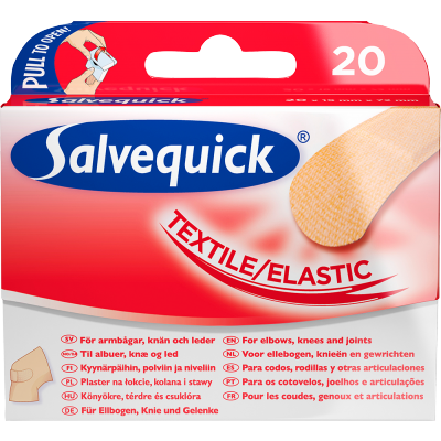 Salvequick Textile Band Aids 20 pcs