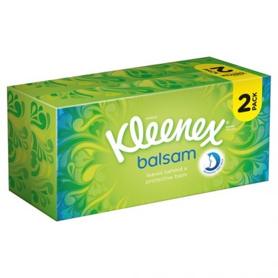 Kleenex Balsam Tissues 2 Pack 80 stk