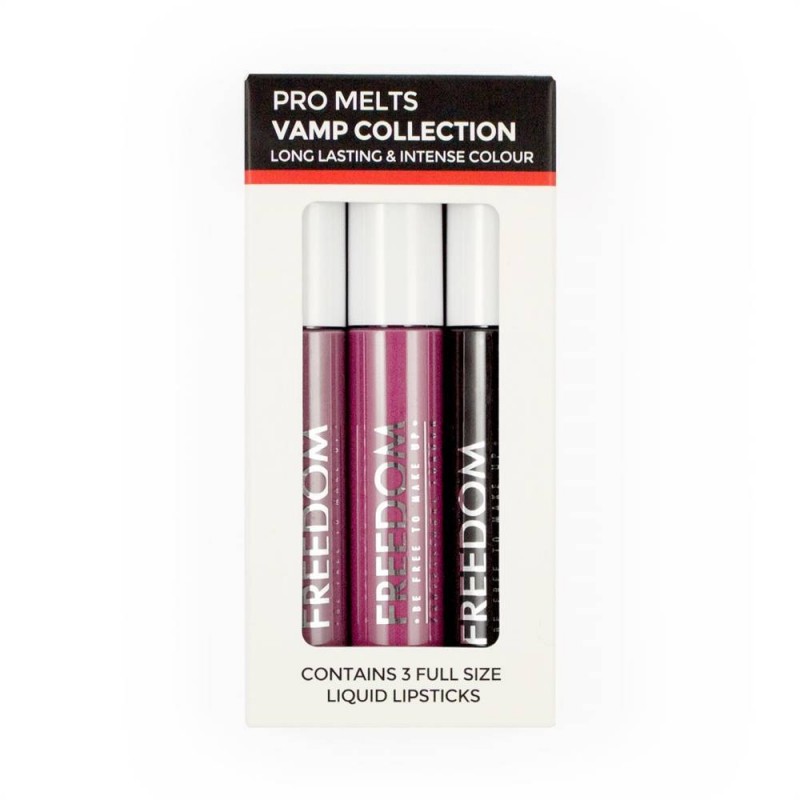 Freedom Makeup Pro Melts Impacts Lipgloss Collection 3 stk 