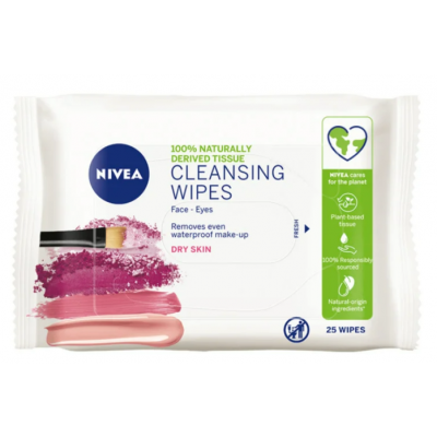 Nivea Gentle Facial Cleansing Wipes Dry & Sensitive Skin 40 stk