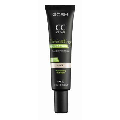 GOSH CC Cream Illuminating Foundation 02 Ivory SPF10 30 ml