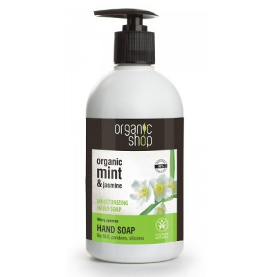Organic Shop Organic Mint & Jasmine Moisturizing Hand Soap 500 ml