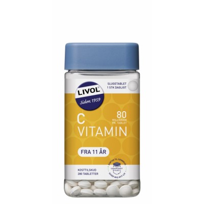 Livol Mono Normal C-Vitamin 80 mg 280 stk