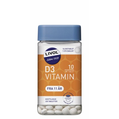 Livol Mono Normal D-Vitamiini 220 kpl