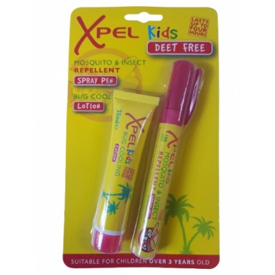 Xpel Kids Mosquito Spray Pen & Bite Relief Lotion 2 st
