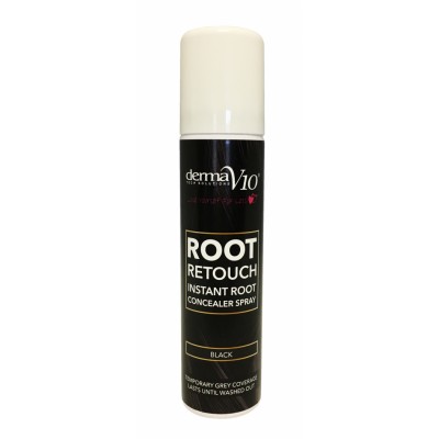 DermaV10 Root Retouch Root Concealer Spray Black 75 ml