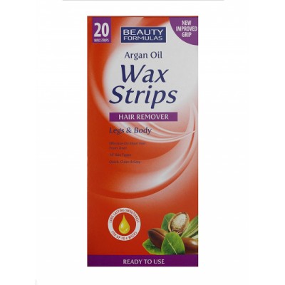 Beauty Formulas Argan Oil Wax Strips 20 pcs
