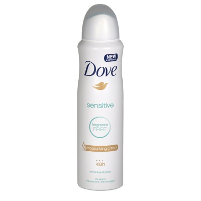 Dove Sensitive Fragrance Free Deospray 150 ml