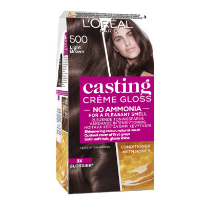 L'Oreal Casting Creme Gloss 500 Cafe Lungo Light Brown 1 stk