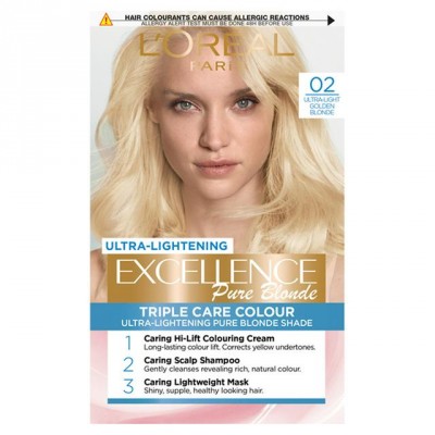 L'Oreal Excellence Creme Hair Color 02 Ultra Light Blonde 1 pcs