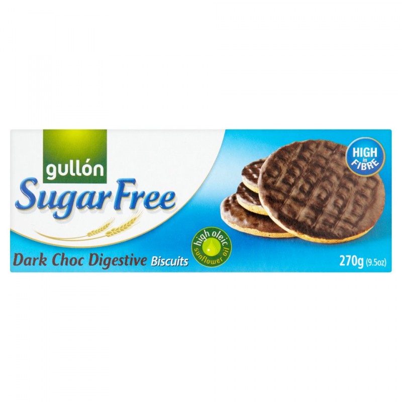 Gullón Sugar Free Dark Choc Digestive Biscuits 270 g - 19.95 kr