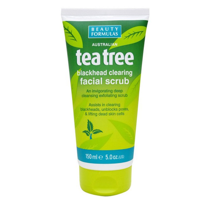 Beauty Formulas Tea Tree Blackhead Facial Scrub