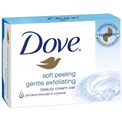 Dove Soft Peeling Gentle Exfoliating Soap Bar 100 g