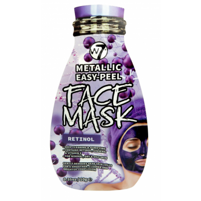 W7 Metallic Easy Peel Retinol Acid Face Mask 10 g